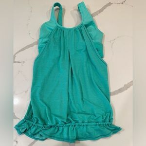 Lululemon Sea Foam Green Striped Tank-Size 4